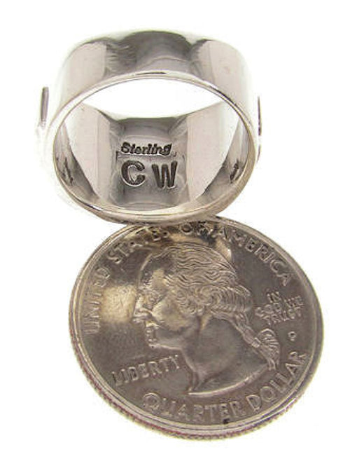 Multicolor Inlay Southwest Silver Ring Size 6-1/4 XS58038